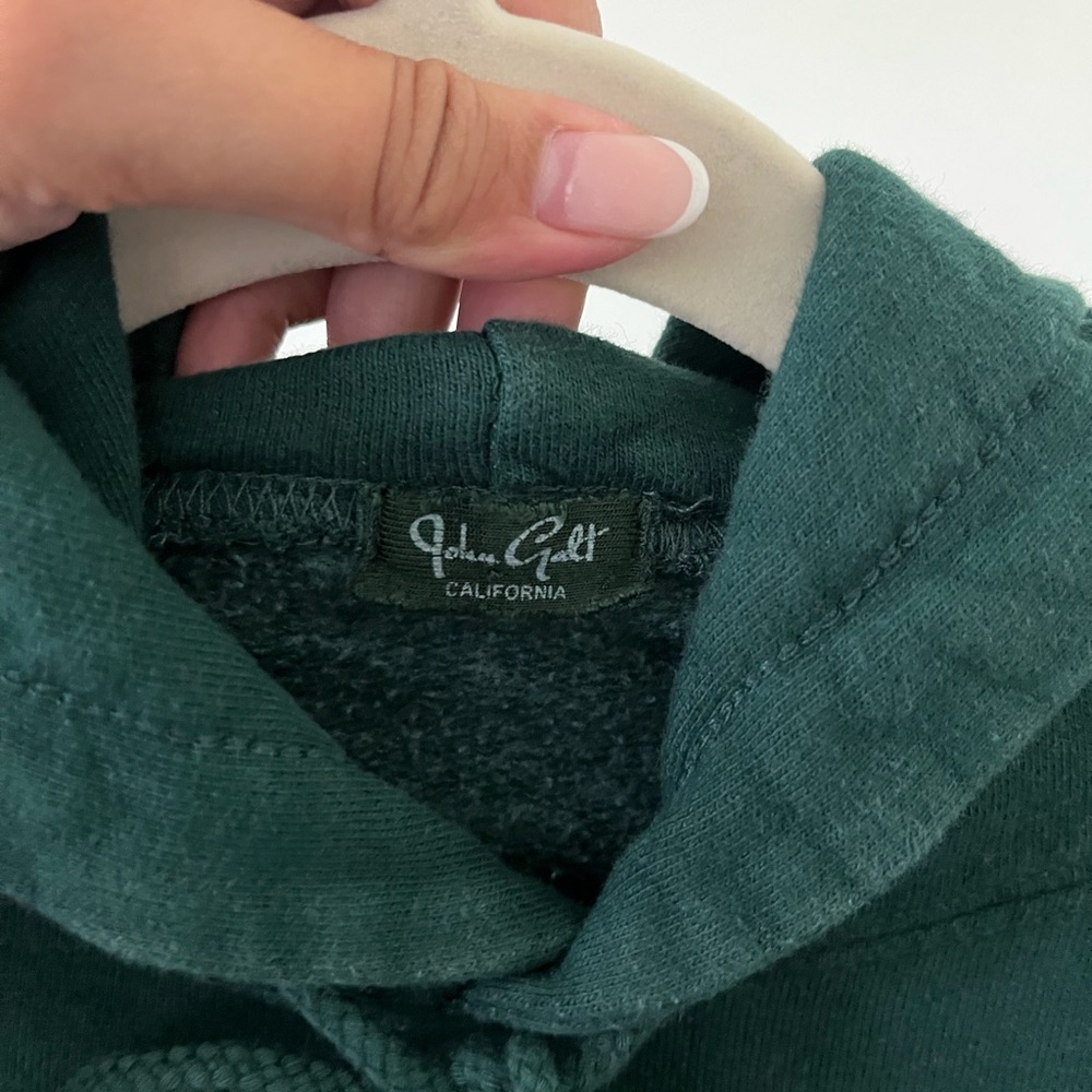 Brandy Melville Dark Green Hoodie Sweater - Picture 3 of 3
